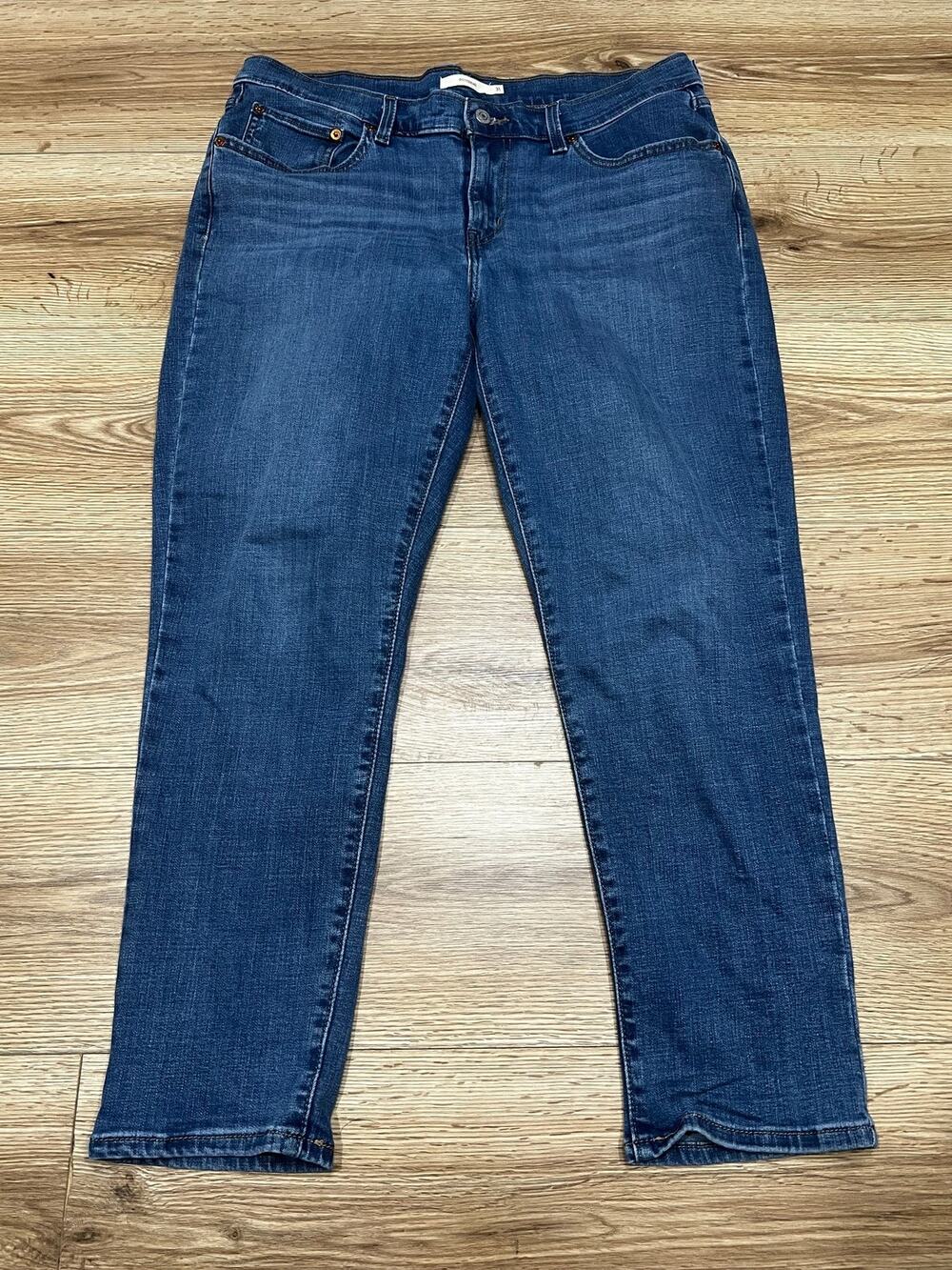 Levi Mens Jeans Size 31 Blue Boyfriend Fit Denim (A00)